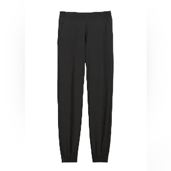 Athleta textured Brooklyn jogger black size 8 - Picture 2 of 9